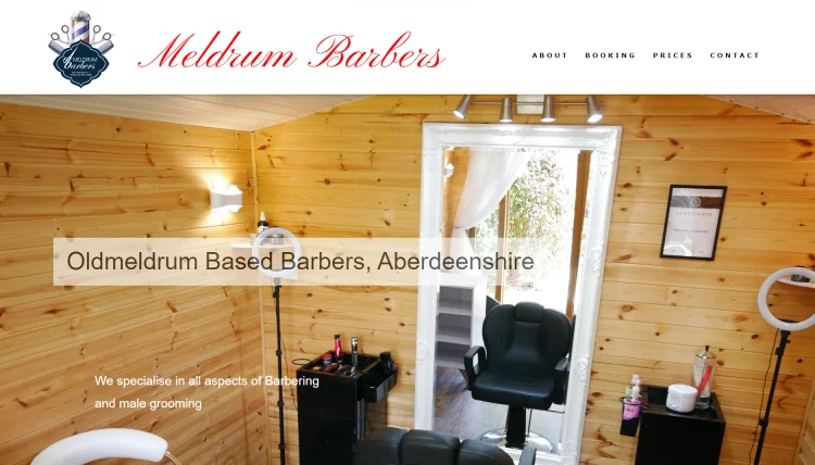 Meldrum Barbers Oldmeldrum Aberdeenshire Website